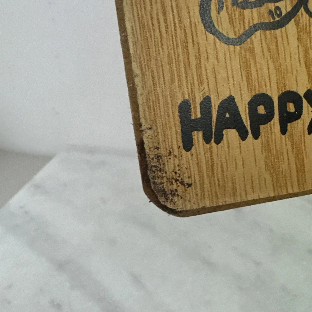 VTG 1970s Wooden Sign Happy Anniversary Sign Funny Wall 9